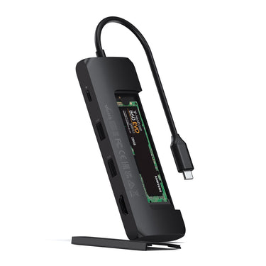 satechi usb-c hybrid multiport adapter with ssd enclosure